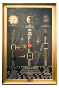 Artifact of the Month : Masonic Tracing Board – Chancellor Robert R  Livingston Masonic Library